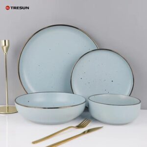 Juego de vajilla de 16 pcs de Stoneware - CELESTE