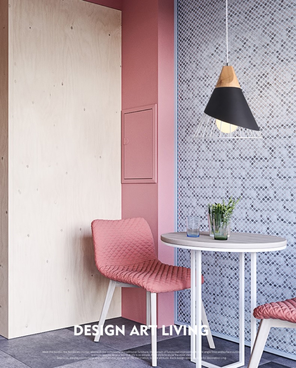 Luminaria colgante Astrid - Negro
