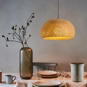Luminaria colgante Carter - Fibra de Bamboo