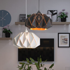 Luminaria colgante Oliver negra